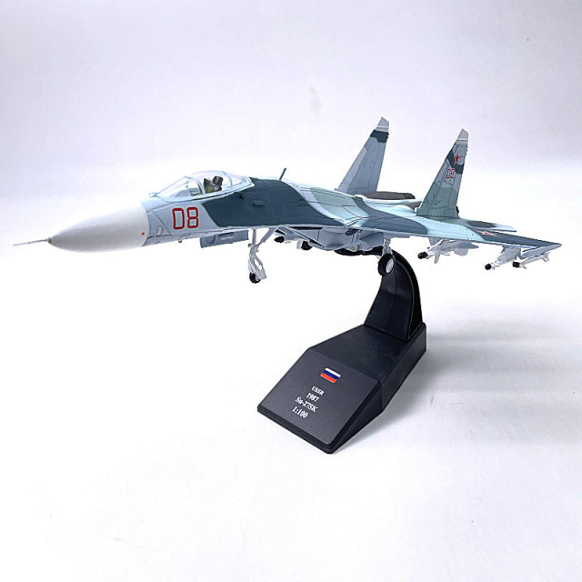 Aircraft Plane model 1/100 Russian Air Force fighter Su 35 airplane AV8R