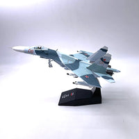 Thumbnail for Aircraft model Plane Russian Air Force fighter Sukhoi Su-27 diecast 1:100 scale metal Planes AV8R