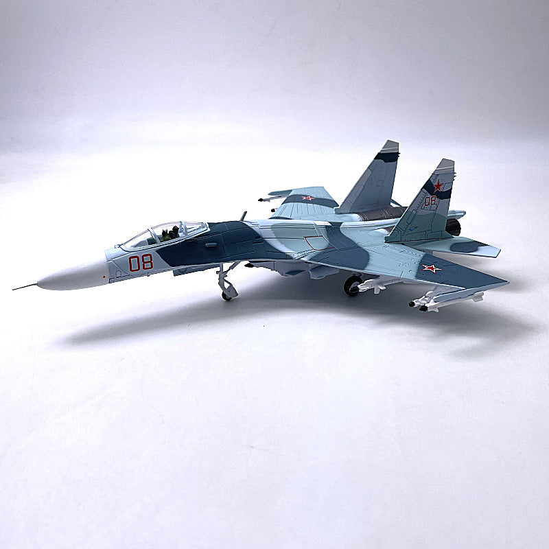 Aircraft model Plane Russian Air Force fighter Sukhoi Su-27 diecast 1:100 scale metal Planes AV8R