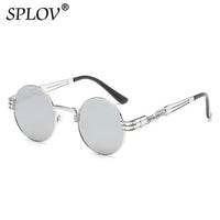 Thumbnail for New Fashion Retro Steampunk Round Metal Sunglasses for Men Women AV8R