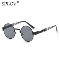 Thumbnail for New Fashion Retro Steampunk Round Metal Sunglasses for Men Women AV8R