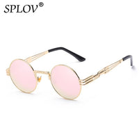 Thumbnail for New Fashion Retro Steampunk Round Metal Sunglasses for Men Women AV8R