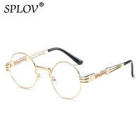 Thumbnail for New Fashion Retro Steampunk Round Metal Sunglasses for Men Women AV8R