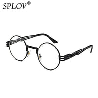 Thumbnail for New Fashion Retro Steampunk Round Metal Sunglasses for Men Women AV8R