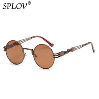 Thumbnail for New Fashion Retro Steampunk Round Metal Sunglasses for Men Women AV8R