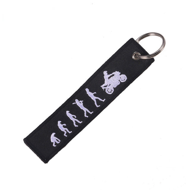 Trinket Keychain Metal Embroidery Keyring Accessory Llavero Key Chains AV8R