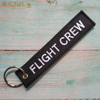 Thumbnail for Blue FLIGHT CREW Keychain Fashion Trinket Phone Strap Black Embroidery CESSNA Key Chain AV8R