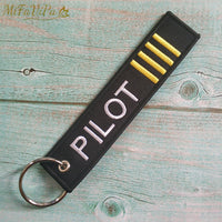 Thumbnail for Fashion Trinket Christmas Gift Aviation Pilot Keychain Aircraft Key Chain AV8R