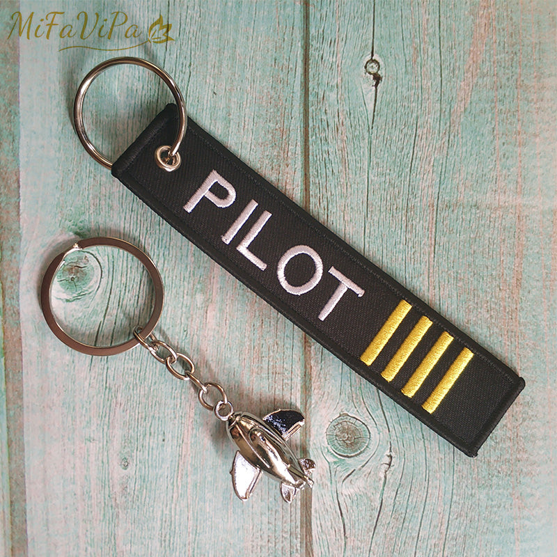 Fashion Trinket Christmas Gift Aviation Pilot Keychain Aircraft Key Chain AV8R