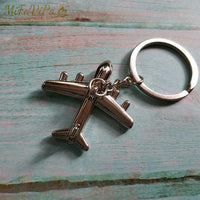 Thumbnail for Fashion Trinket Blue AIRBUS Gift Aviation Keychain Aircraft Key Chain AV8R
