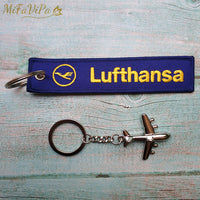 Thumbnail for Fashion Trinket Pilot Keychains Porte Woven Flight Crew Gift Aviation Key Chain AV8R