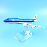 Thumbnail for Airplane Model 16cm KLM Royal Dutch Boeing 747 Plane Model Aircraft Model 1:400 Diecast Metal Airplanes Plane Toy Gift AV8R