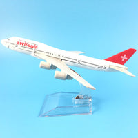 Thumbnail for Swiss Air Swissair Airlines Boeing 747 B747 200 Airways Airplane Model Plane Model W Stand Aircraft Gift AV8R