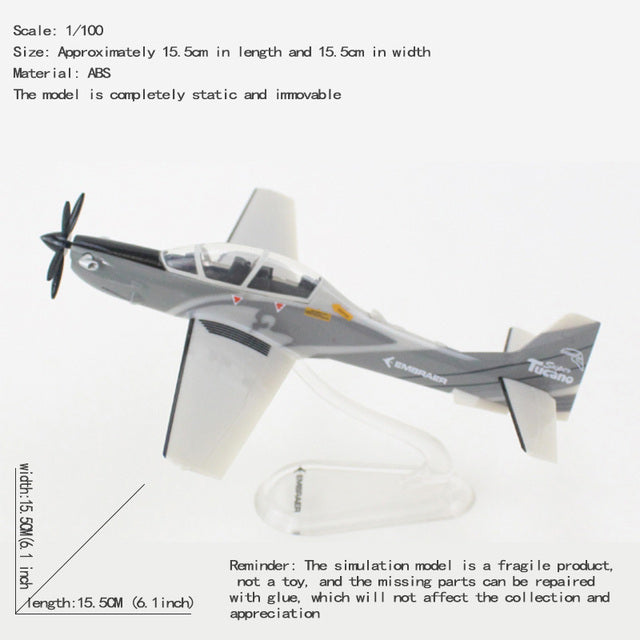 Embraer A-29 Super Toucan fighter aircraft Diecast 1/100 Scale Planes A29 Airplane Model Plane Model Dropshipping AV8R