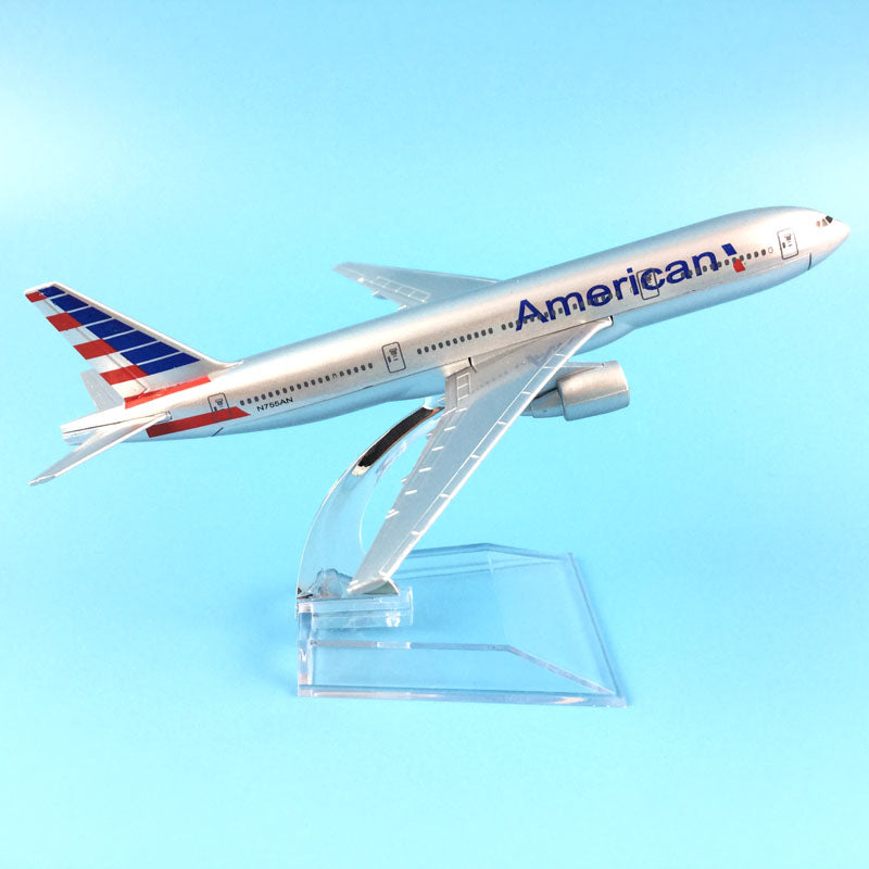 Free Shipping American Airlines Boeing 777 16cm alloy metal model aircraft child Birthday gift plane models toys for children AV8R