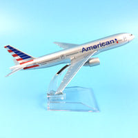 Thumbnail for Free Shipping American Airlines Boeing 777 16cm alloy metal model aircraft child Birthday gift plane models toys for children AV8R