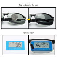 Thumbnail for Photochromic Polarized Sunglasses Men Driving Chameleon Glasses AV8R