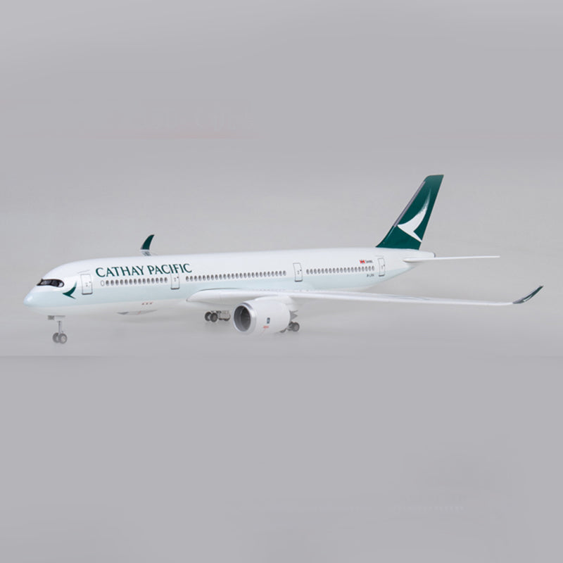 Cathay Pacific Airbus A350 Airplane Model Plane With Light &amp; Wheel Aircraft AV8R