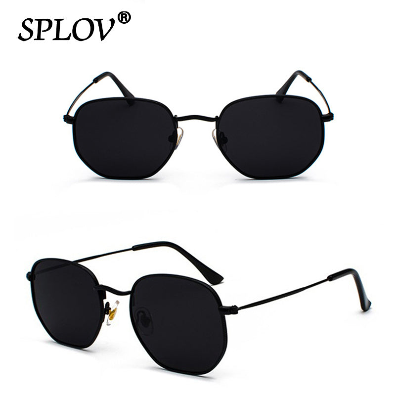 Hexagon Men Women Sunglasses Square Polygon Sun Glasses Brand Designer AV8R