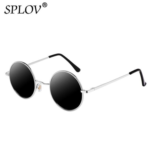 Brand Designer Polarized Round Sunglasses Classic Small Vintage Retro Glasses AV8R