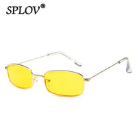 Thumbnail for Vintage Small Rectangle Sunglasses Men Women Retro Metal Frame Sun Glasses AV8R