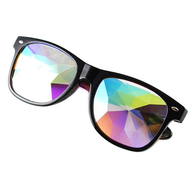 Kaleidoscope Sunglasses Men Women Square Frame Diamond Mosaic Glasses AV8R