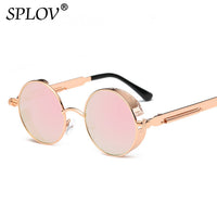 Thumbnail for Retro Round Steam Punk Sunglasses Men Women Brand AV8R