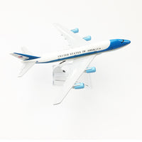 Thumbnail for UNITED STATES OF AMERICA Air Force One aeroplane model Boeing 747 airplane 16CM Metal alloy diecast 1:400 airplane model toys AV8R