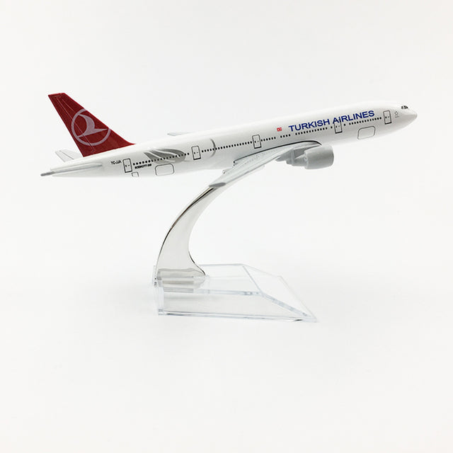 Turkish Airlines Boeing 777 Airplane model Turkey 16CM B777 Plane model Alloy Metal Diecast Aircraft model Toy plane gift AV8R