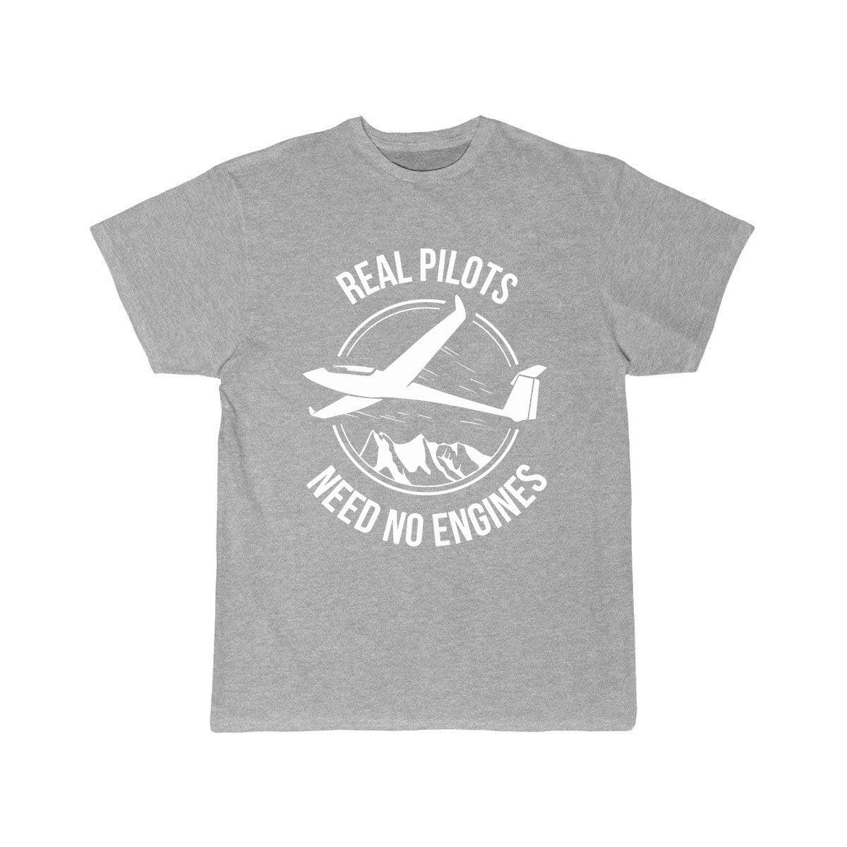 REAL PILOTS NEED NO ENGINES SOARING SOARING ESSENTIAL T-SHIRT THE AV8R