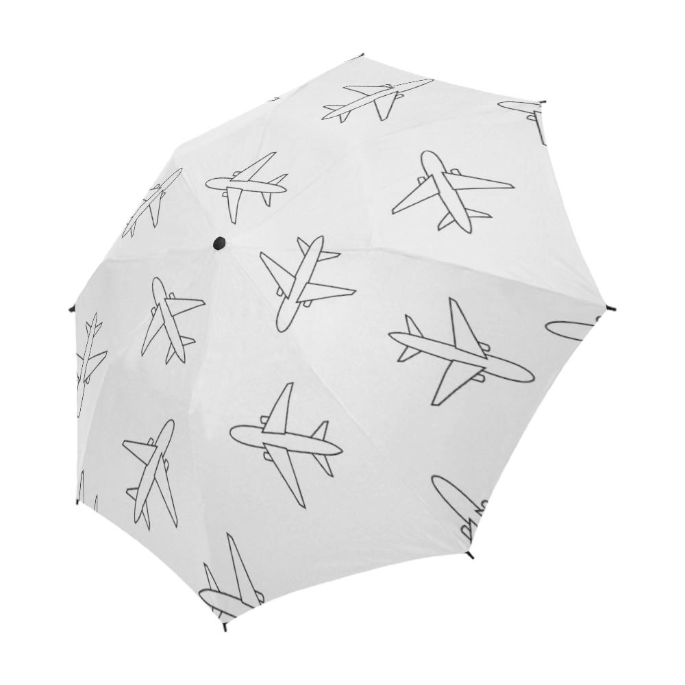 STOCK VECTOR PATTERN WITH LINE PLANE. SEMI-AUTOMATIC FOLDABLE UMBRELLA (MODEL U05) e-joyer