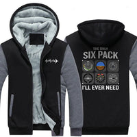 Thumbnail for THE ONLY SIX PACK I'LL  EVER NEED DESIGNED ZIPPER SWEATER THE AV8R