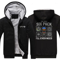 Thumbnail for THE ONLY SIX PACK I'LL  EVER NEED DESIGNED ZIPPER SWEATER THE AV8R