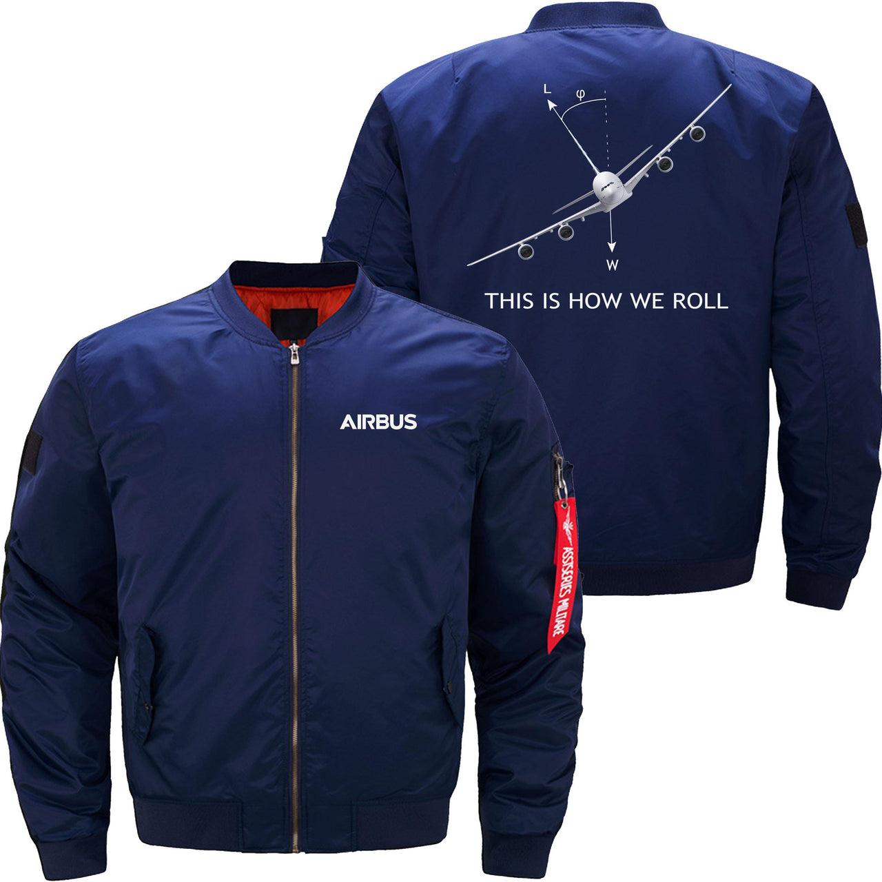 THIS IS HOW WE ROLL Ma-1 Bomber Jacket Flight Jacket Aviator Jacket THE AV8R