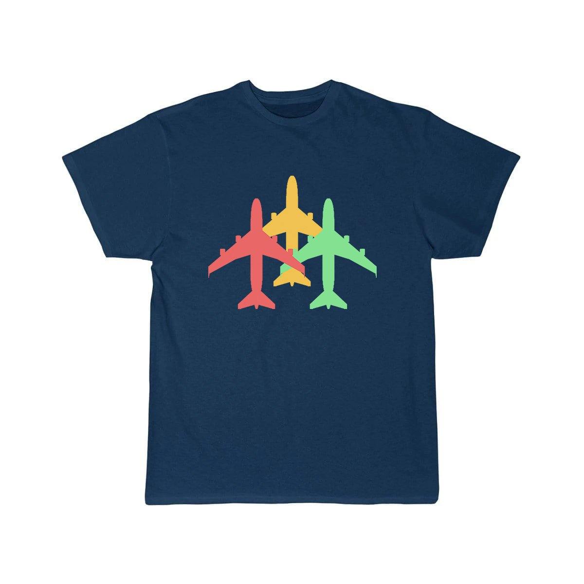 THREE COLOUR AIRPLANE DESIGNED T SHIRT THE AV8R